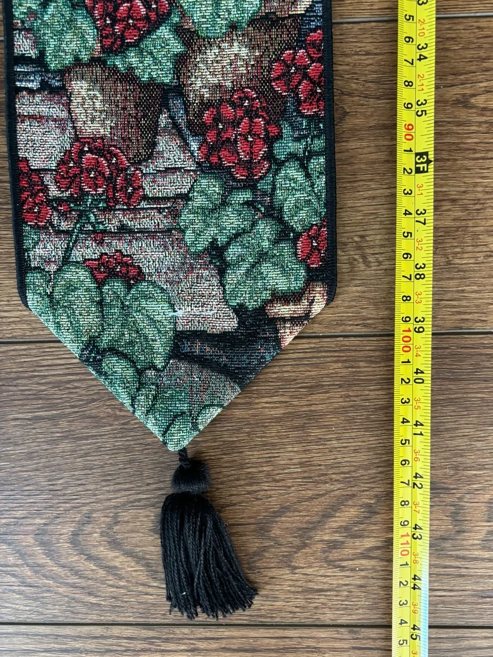 Wall Hanging Tapestry Cat & Floral Theme “The Cat Meow”
